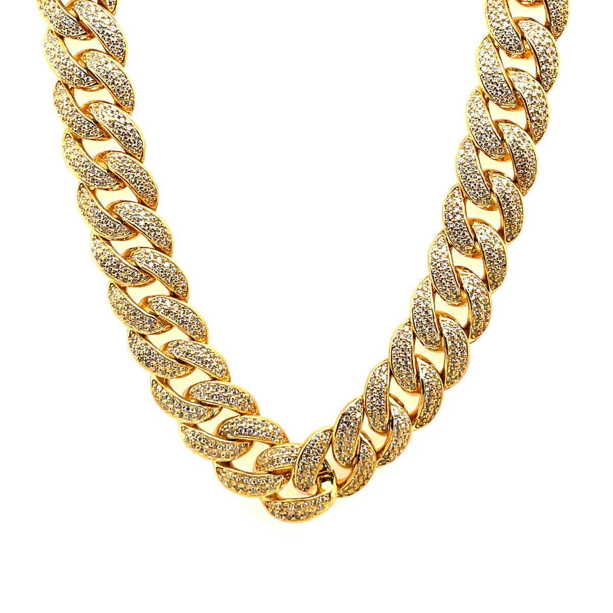 Sterling Silver Gold Plated Cubic Zirconia Chain – Constantine Creations